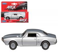 Welly Машинка Pontiac Firebird 1967 43715W-S серебристый